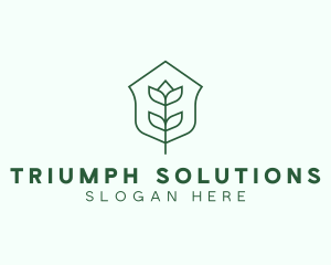 Floral Minimalist Plant Sustainability logo design