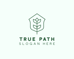 Floral Minimalist Plant Sustainability logo design