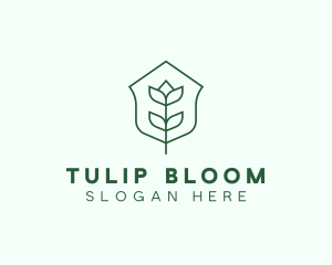 Floral Minimalist Plant Sustainability logo design