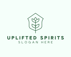 Floral Minimalist Plant Sustainability logo design