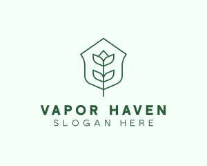 Floral Minimalist Plant Sustainability logo design