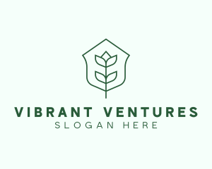 Floral Minimalist Plant Sustainability logo design