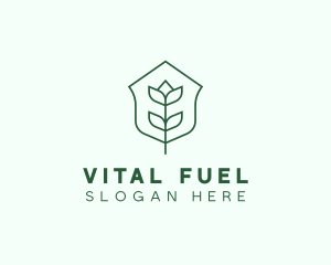 Floral Minimalist Plant Sustainability logo design