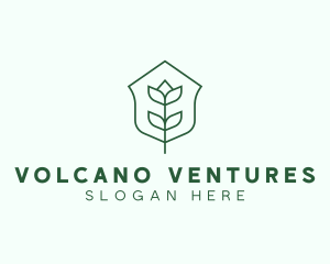 Floral Minimalist Plant Sustainability logo design