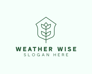 Floral Minimalist Plant Sustainability logo design