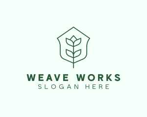 Floral Minimalist Plant Sustainability logo design