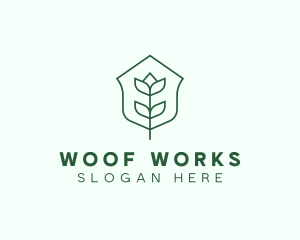 Floral Minimalist Plant Sustainability logo design