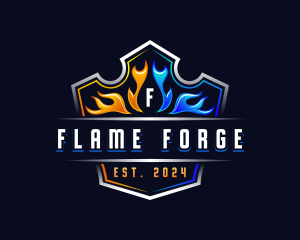 Hot Cold Flame logo design