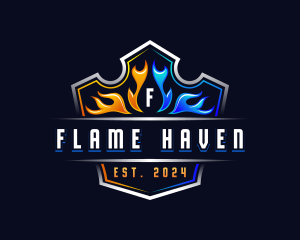 Hot Cold Flame logo design