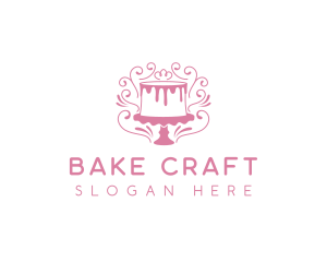 Cake Sweets Dessert logo design