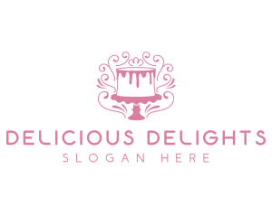 Cake Sweets Dessert logo design