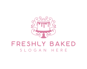 Cake Sweets Dessert logo design