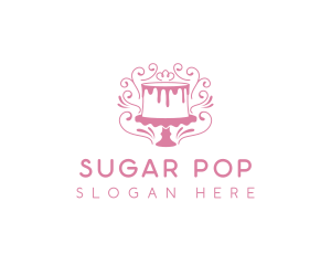 Cake Sweets Dessert logo design