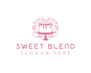 Cake Sweets Dessert logo design