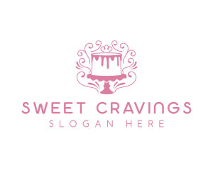 Cake Sweets Dessert logo design