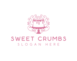 Cake Sweets Dessert logo design