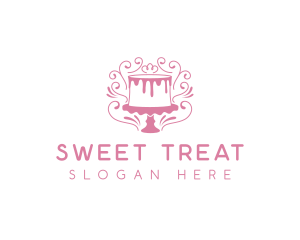 Cake Sweets Dessert logo design