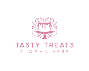 Cake Sweets Dessert logo design