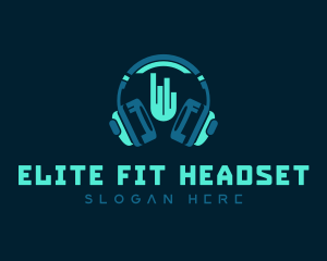 Headset Party Club logo design