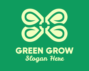 Green Spa Flower logo design