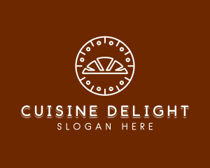 Croissant Bakery Patisserie  logo design