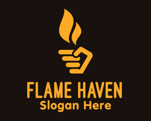 Yellow Hand Torch logo