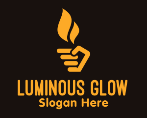 Yellow Hand Torch logo