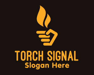 Yellow Hand Torch logo
