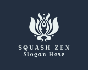 Human Zen Lotus  logo design