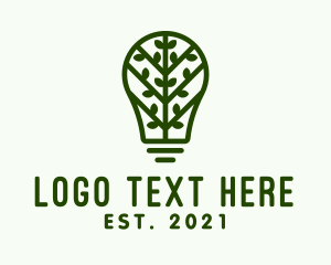 Green Vine Light Bulb  logo