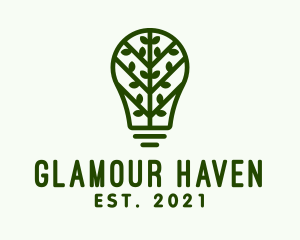 Green Vine Light Bulb  logo