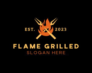 Fire Grill Restaurant logo design