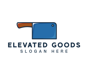 Butcher Cleaver Knife logo design