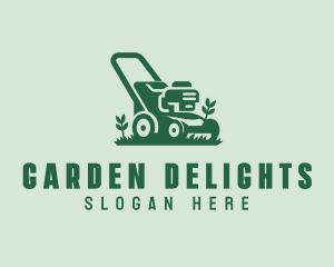 Garden Lawn Mower logo design