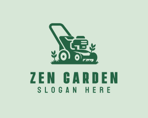 Garden Lawn Mower logo design