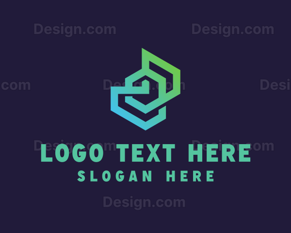 Abstract Geometric Tech Logo