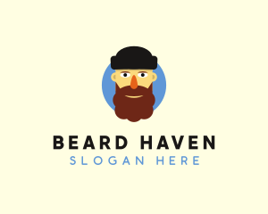 Beard Man Beanie logo design