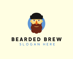 Beard Man Beanie logo design