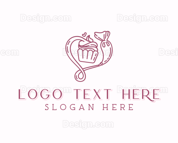 Confectionery Cupcake Bakery Logo