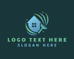 House Cleaning Squeegee logo