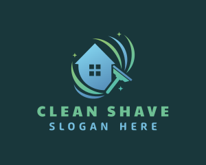 House Cleaning Squeegee logo design