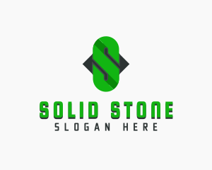 Chain Link Letter S logo design