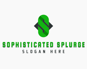 Chain Link Letter S logo design