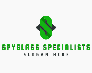 Chain Link Letter S logo design