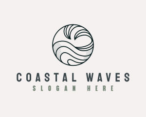 Tidal Ocean Wave logo design