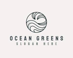 Tidal Ocean Wave logo design