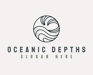 Tidal Ocean Wave logo design