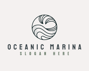 Tidal Ocean Wave logo design