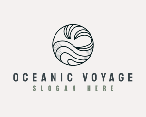 Tidal Ocean Wave logo design