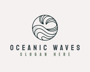 Tidal Ocean Wave logo design